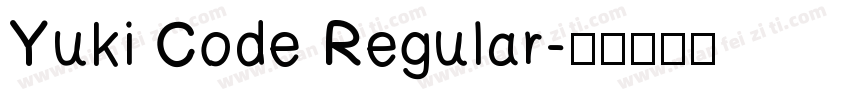 Yuki Code Regular字体转换